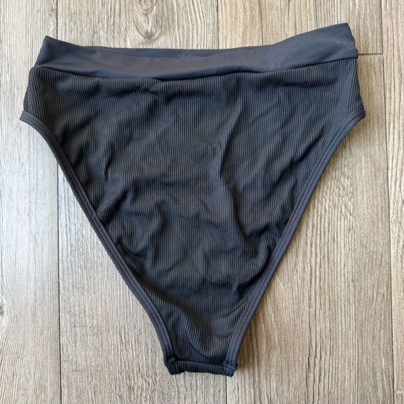 L*Space Ribbed Frenchi High Waist Bikini Bottom - Picture 2 of 6